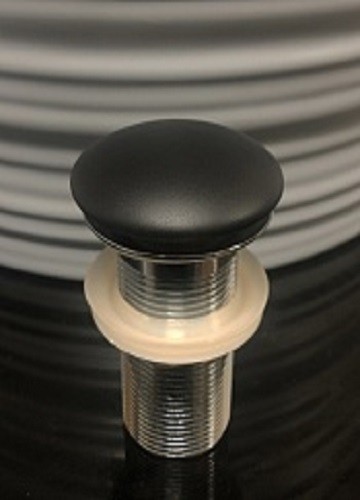 Донный клапан для раковины Ceramalux RD025 черный матовый 